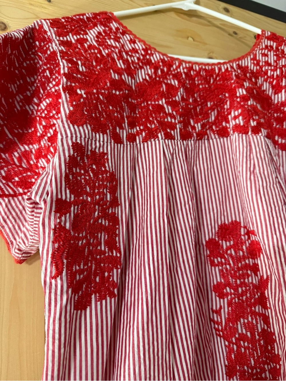 Buddy Love Red Embroidered Stripe Top - Picture 9 of 10